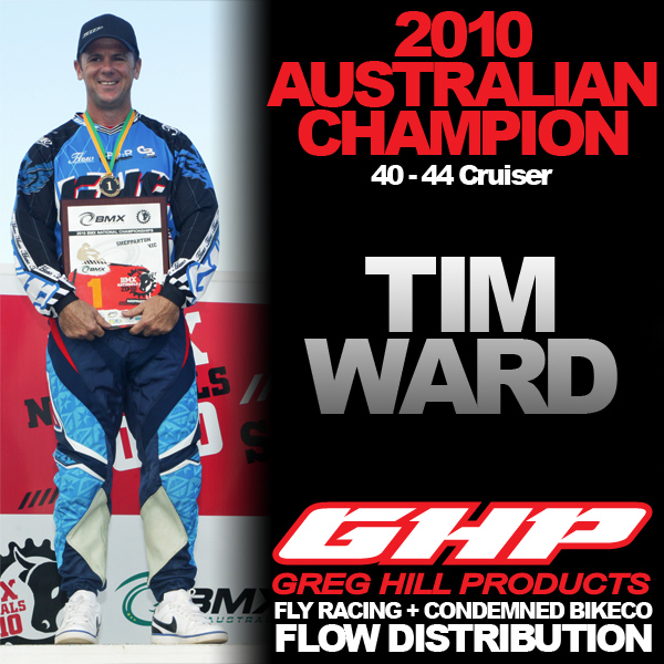 Tim Ward 40-44 Australian Champion